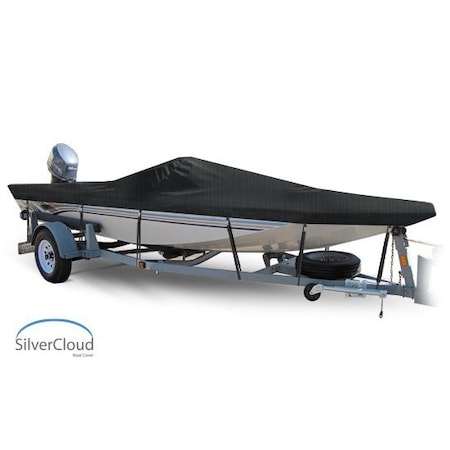 Eevelle Boat Cover JON STYLE BASS BOAT, Outboard Fits 21ft 6in L up to 94in W Charcoal SCJB2194B-CHL